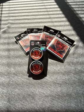 NFL Chicago Bears Ceramic Coasters and Magnetic Bag Clips Bundle Lot